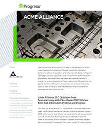 Acme Alliance Story